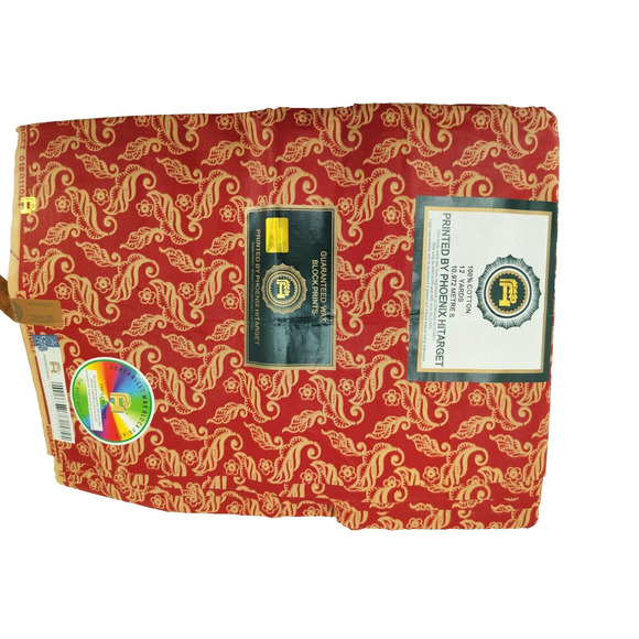 African Fabric Printed Multicolors 100% Cotton-Sold per the Yard - Picture 3 of 5